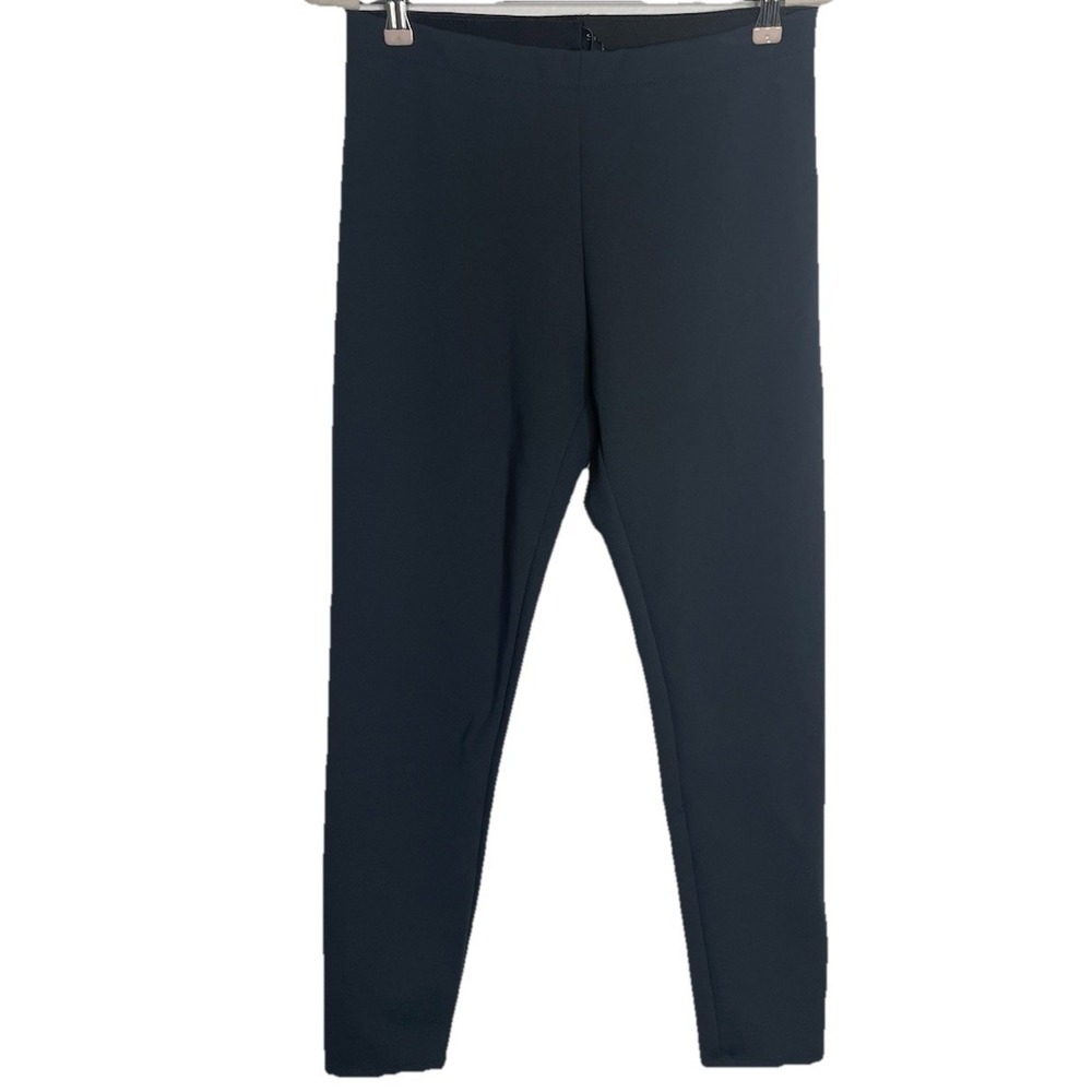 Shan Pants High‎ Rise Blue Stretch Pull on Preppy Career Capsule Size 10